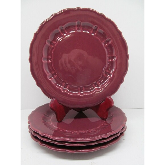 Matceramica Other - Cuisine Provencale Burgundy MATCERAMICA 8"  Salad plates bundle of 4